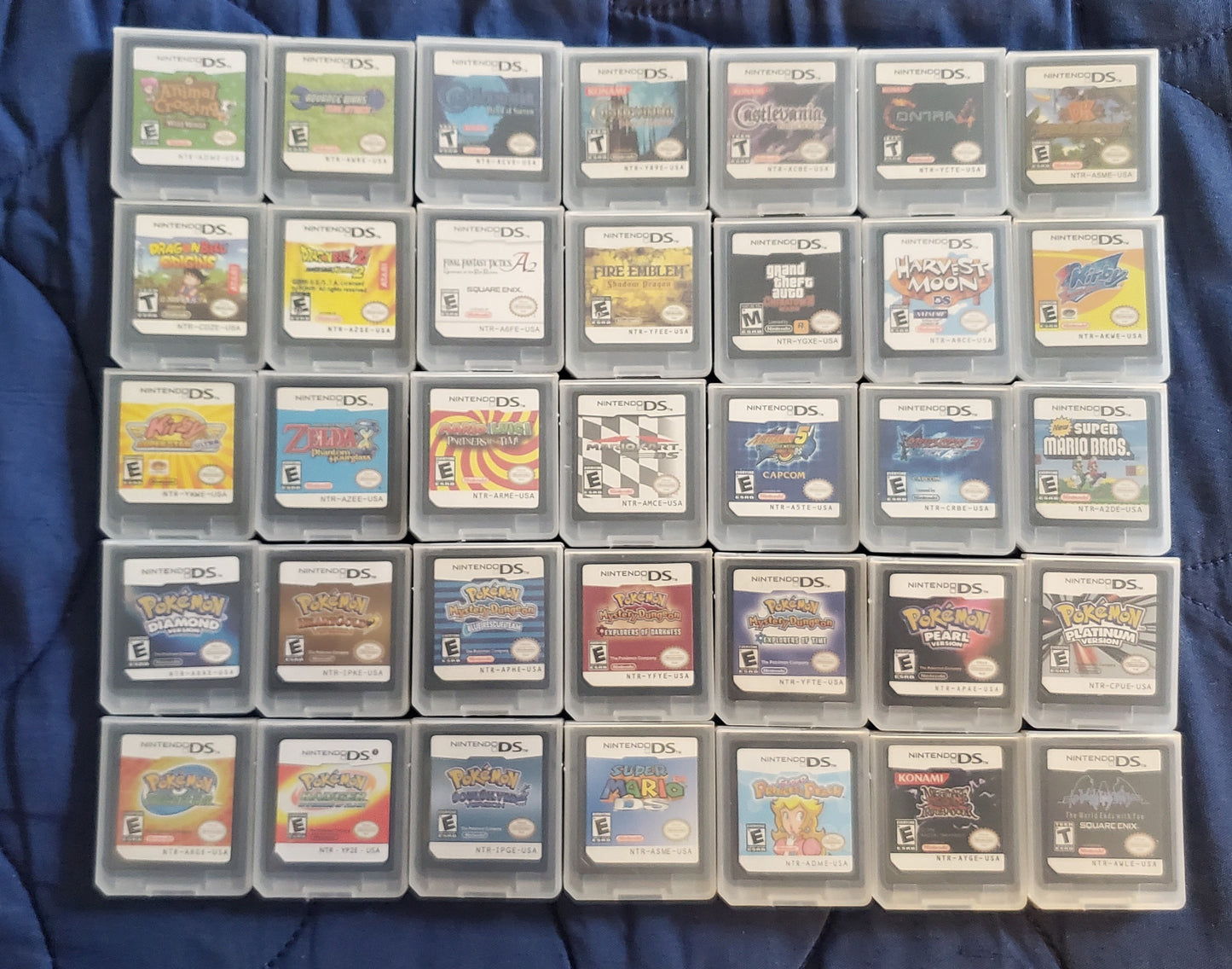 Nintendo DS Video Game Cartridge Collection