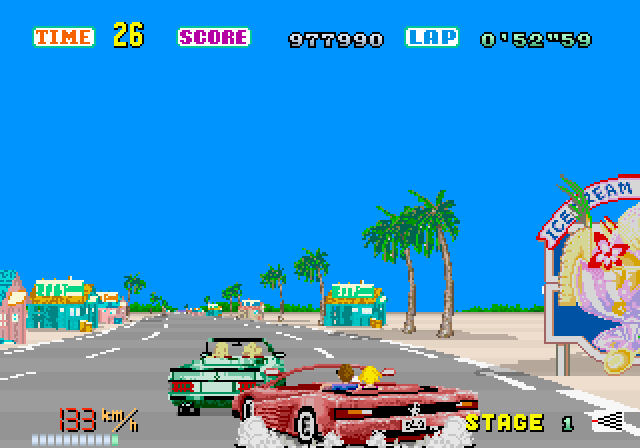 Outrun Sega Genesis Mega Drive Video Game Cartridge