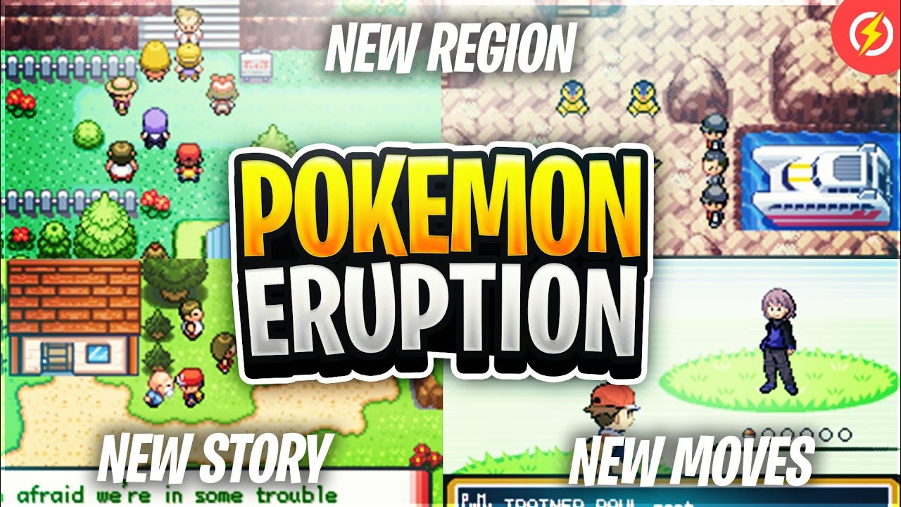 Pokemon Eruption GBA ROM Hack Video Game Custom Gameboy Advance