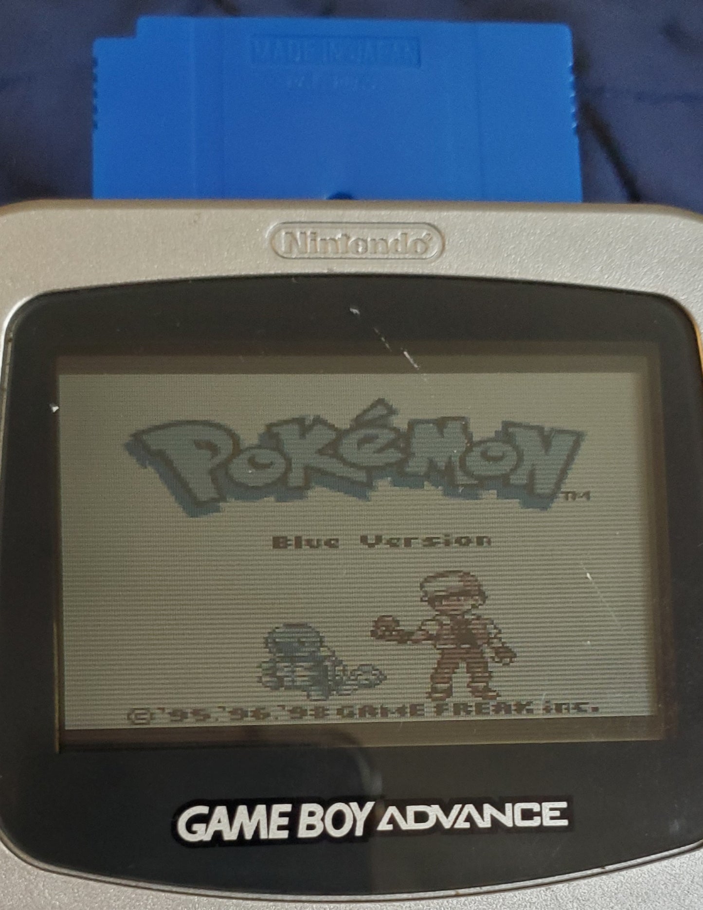 Pokemon Blue GBC Video Game Boy Color
