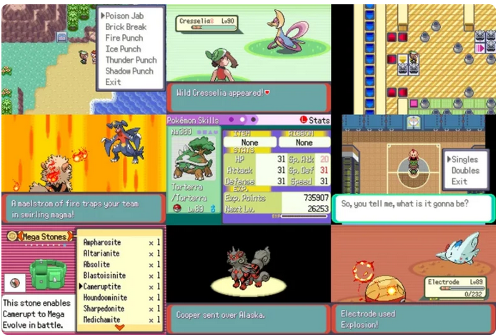 Pokemon Run & Bun GBA ROM Hack Video Game Boy Advance