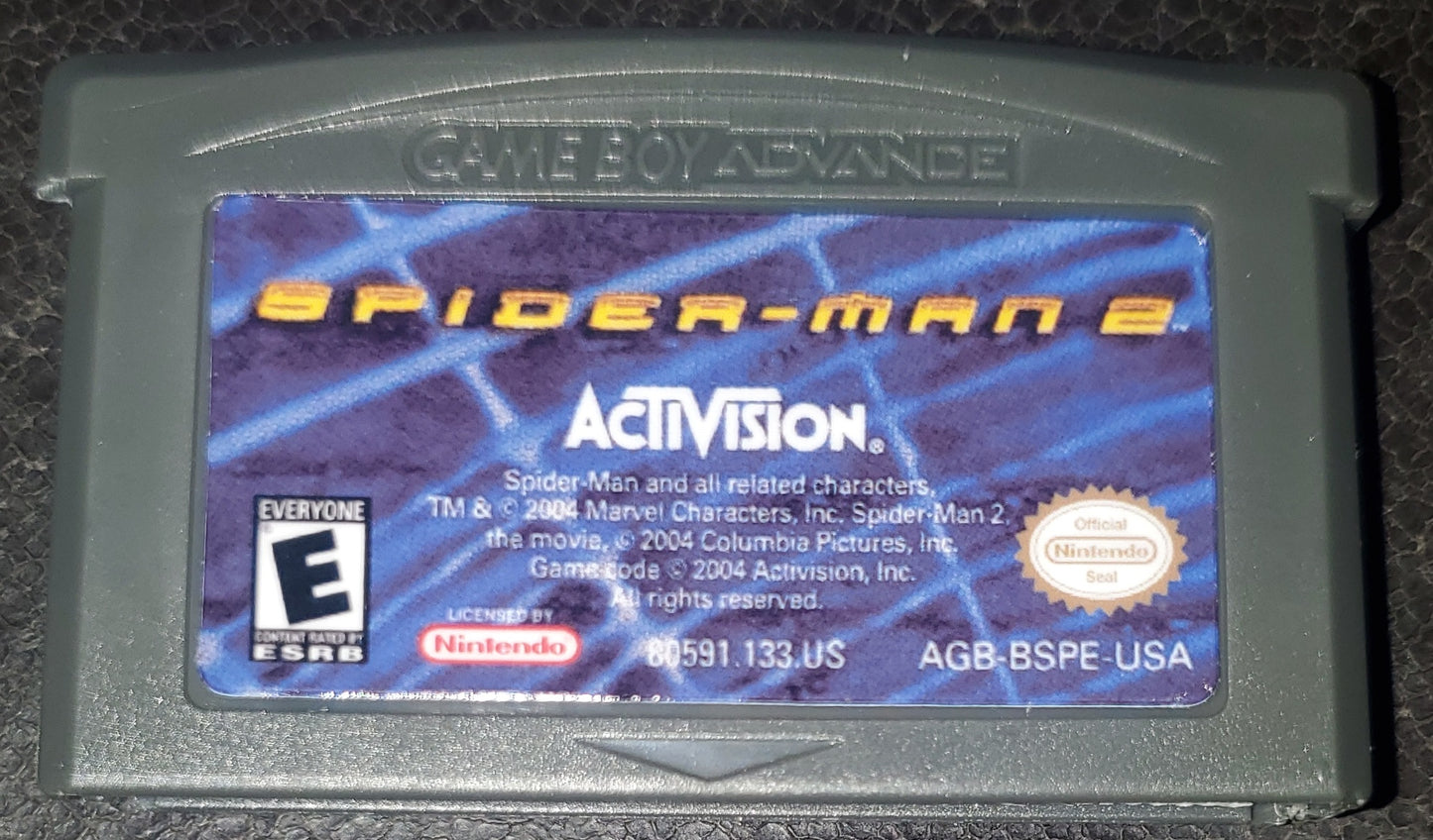 Spider-Man 2 GBA Video Game Boy Advance Nintendo