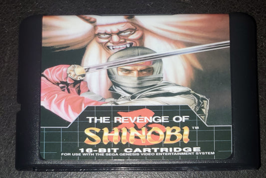 The Revenge of Shinobi Sega Genesis Mega Drive Video Game Cartridge