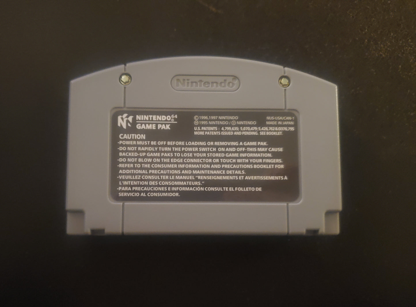 007 The World is Not Enough N64 Nintendo 64 Video Game Cartridge 2000