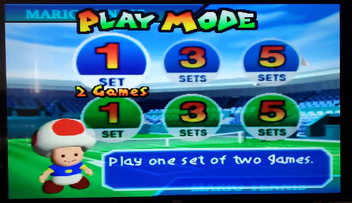 Mario Tennis N64 Nintendo 64 Video Game Cartridge 2000