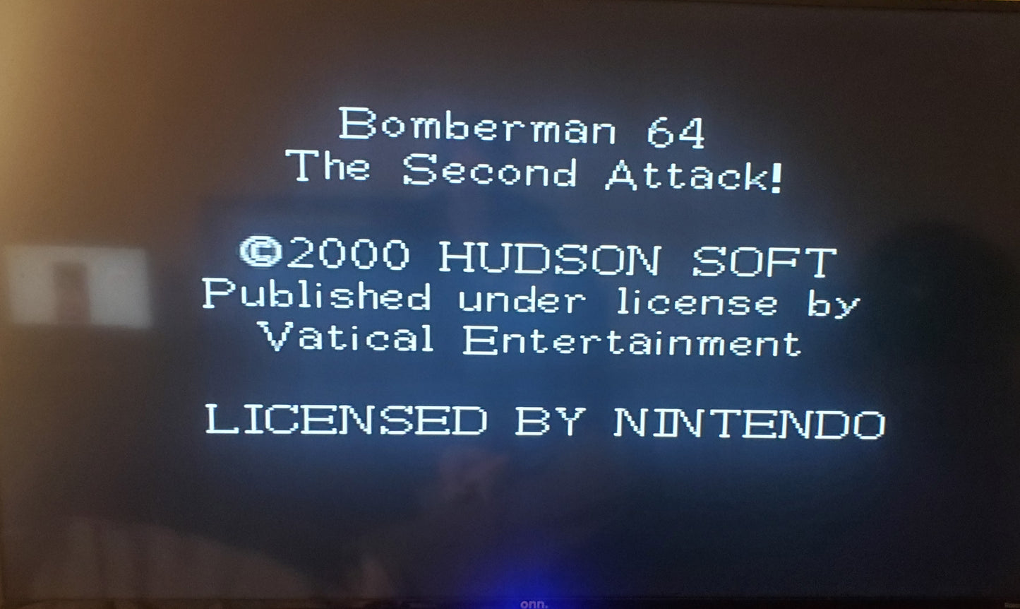 Bomberman 64 The Second Attack N64 Nintendo 64 Video Game Cartridge