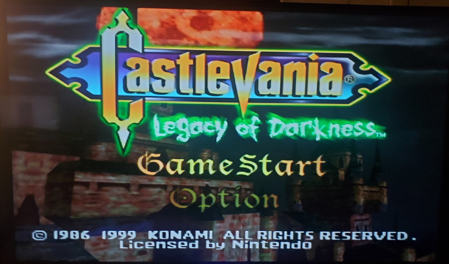 Castlevania Legacy of Darkness N64 Nintendo 64 Video Game Cartridge