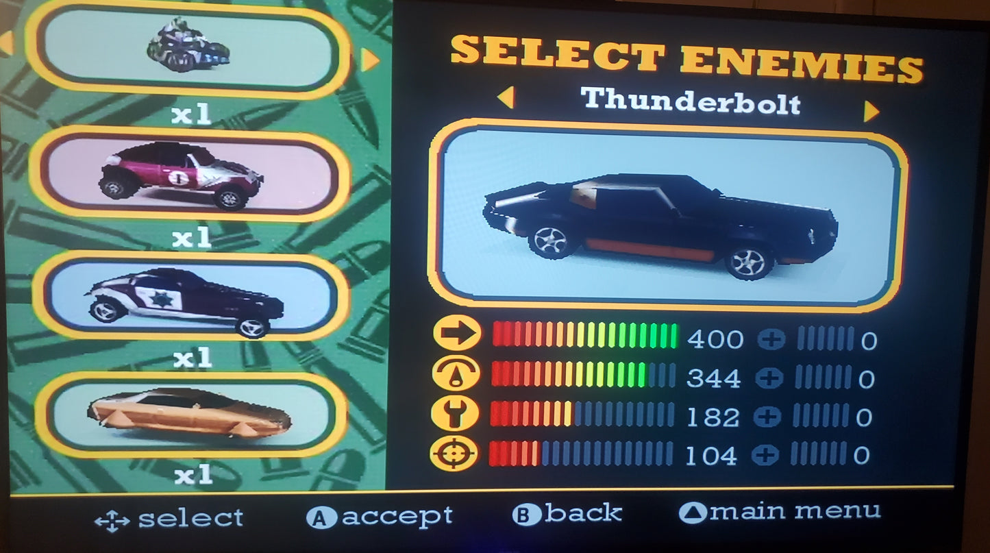 Vigilante 8 2nd Offense N64 Nintendo 64 Video Game Cartridge 2000