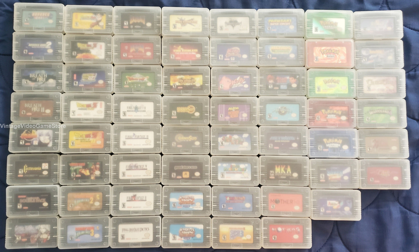 GBA Video Games Collection Bundle Lot Nintendo Gameboy Advance