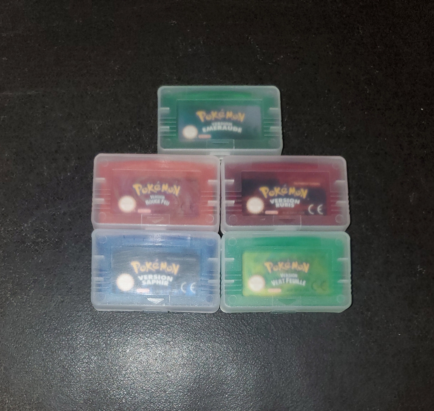 Pokemon Emerald FireRed Ruby Sapphire GBA Video Game French German