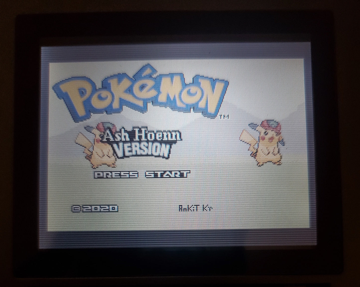 Pokemon Ash Hoenn GBA Video Game Rare GameBoy Advance Custom ROM