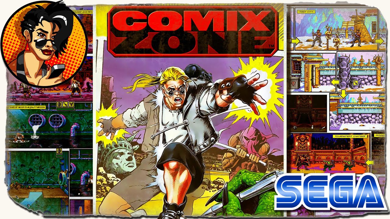 Comix Zone Sega Genesis Mega Drive Video Game Cartridge