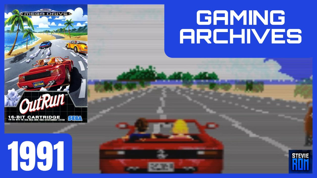 Outrun Sega Genesis Mega Drive Video Game Cartridge