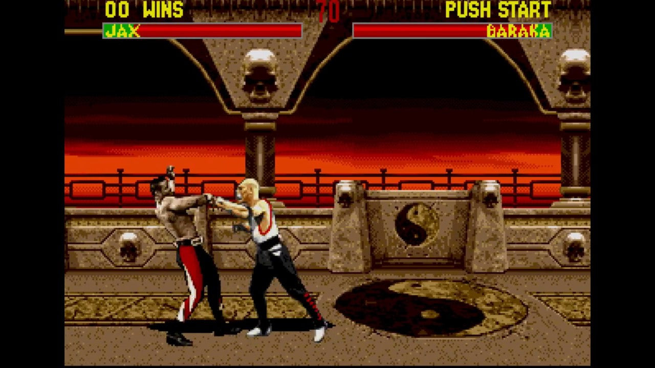 Mortal Kombat 2 Sega Genesis Mega Drive Video Game Cartridge