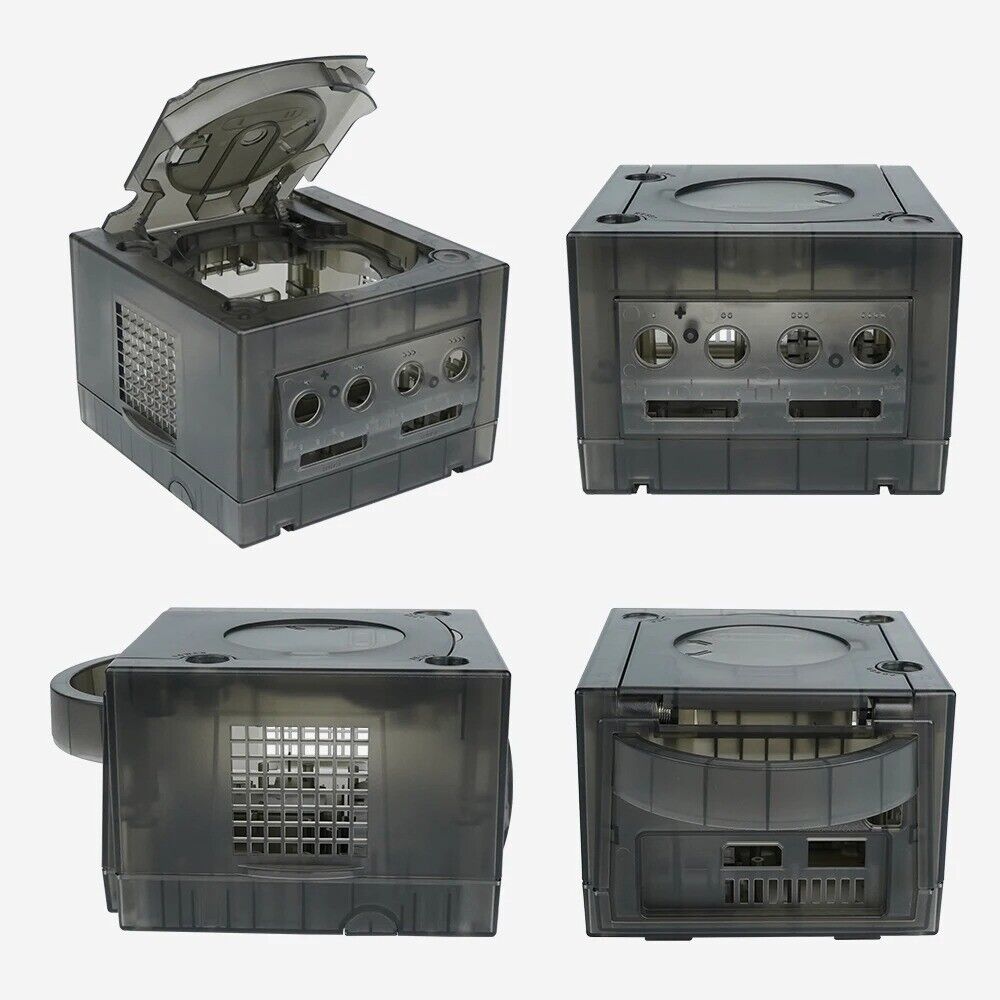 Gamecube Full Replacement Console Shell Housing Smoke Black