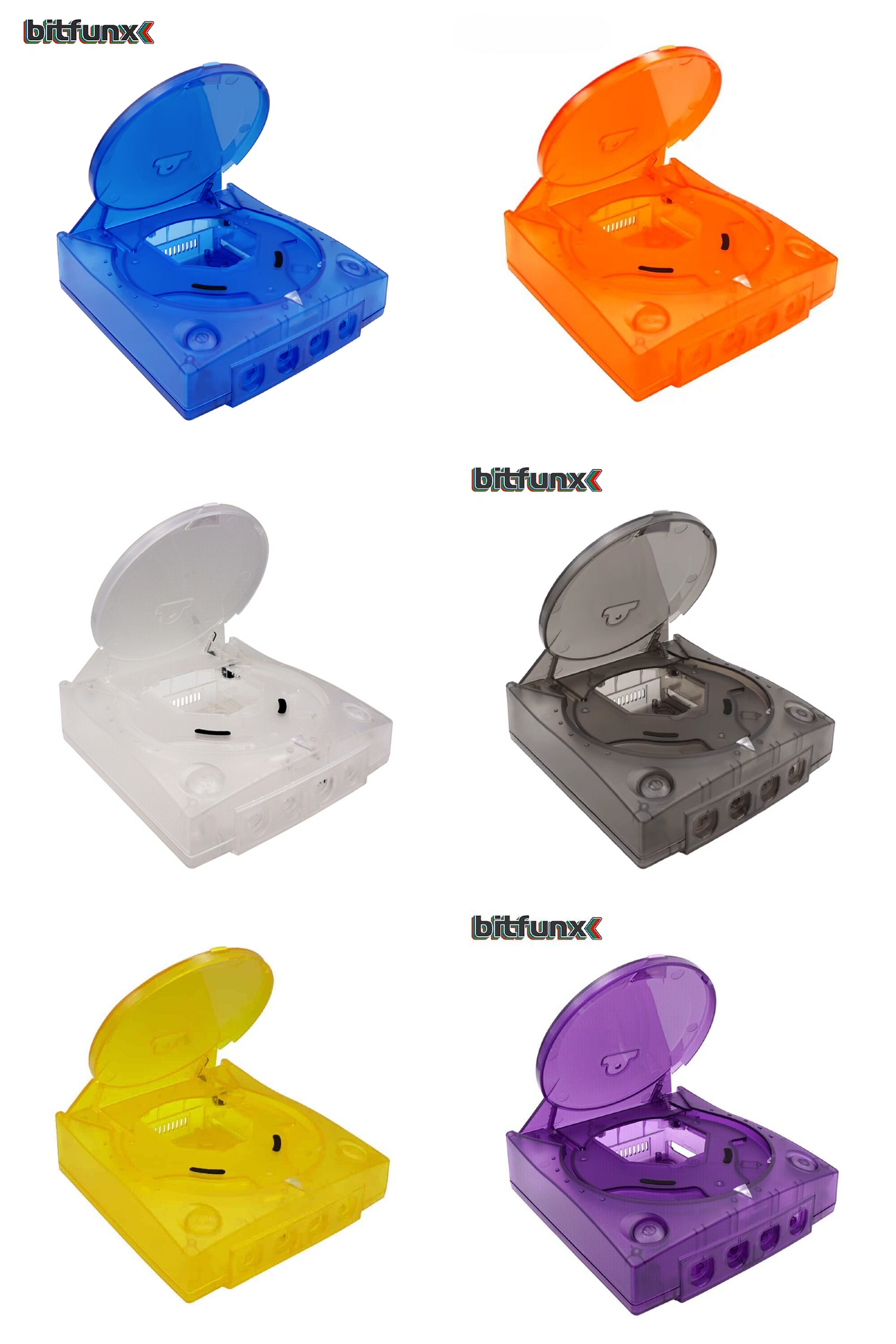 SEGA Dreamcast Replacement Console Shell Housing Transparent