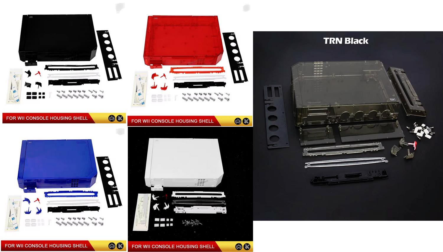 Nintendo Wii Full Console Replacement Shells Housing