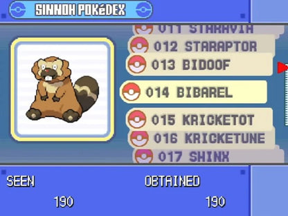 Pokemon SlotMod Pearl Nintendo DS Custom ROM Hack Video Game Cartridge