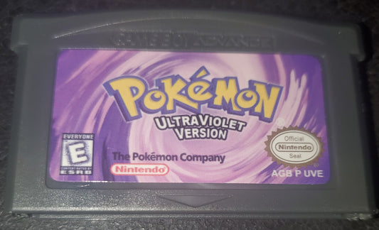 Pokemon UltraViolet GBA ROM Hack Video Game Custom Gameboy Advance