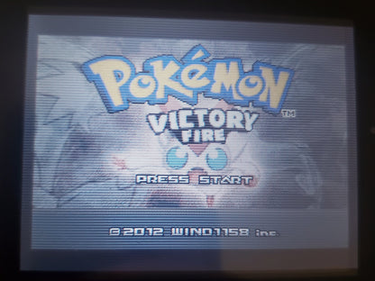Pokemon Victory Fire GBA ROM Hack Video Game Custom Gameboy Advance