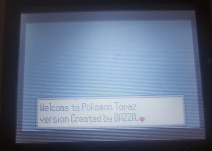 Pokemon Topaz GBA ROM Hack Video Game Custom Gameboy Advance