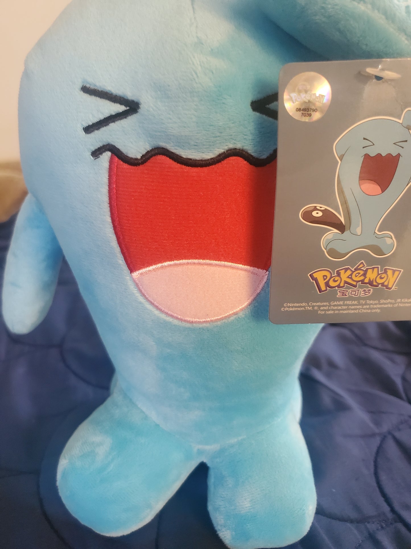 Pokemon Wobbuffet Plush Soft Stuffed Doll Toys Cute 25 CM Kids
