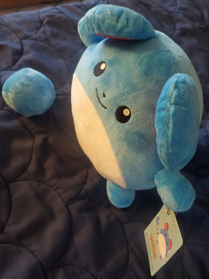 Pokemon Marril Plush Soft Stuffed Doll Toys Cute 10 Inch Kids