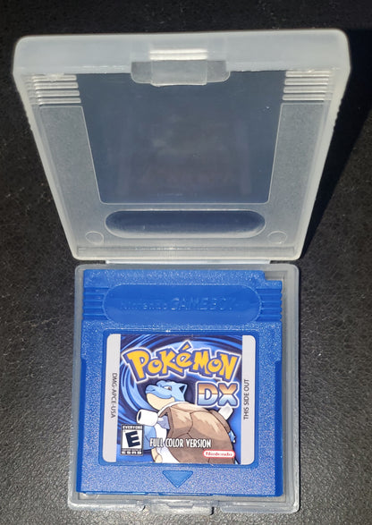 Pokemon Blue DX GBC Video Game Cartridge Gameboy Color ROM Hack