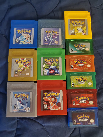 GBC Video Game Cartridge Collection Nintendo Gameboy Color
