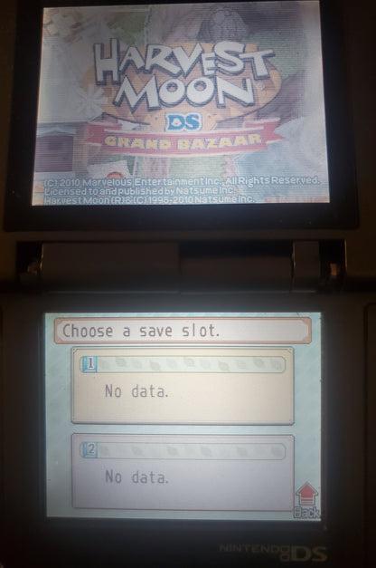 Harvest Moon DS Grand Bazaar Video Game Nintendo DS 2010