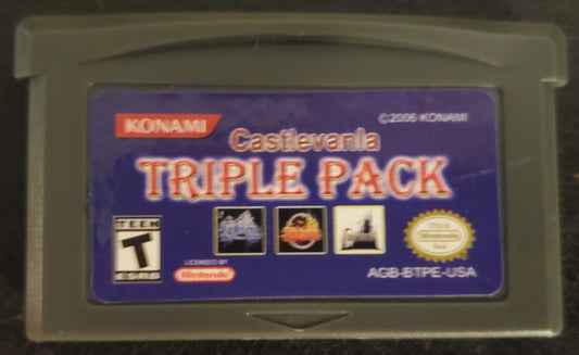 Castlevania Triple Pack Advance GBA Game Cartridge Boy Advance 3 in 1