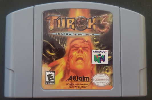 Turok 3 Shadow of Oblivion N64 Nintendo 64 Video Game Cartridge 2000