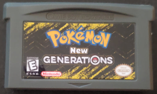 Pokemon New Generations GBA Pokemon ROM Hack Video Game Boy Advance