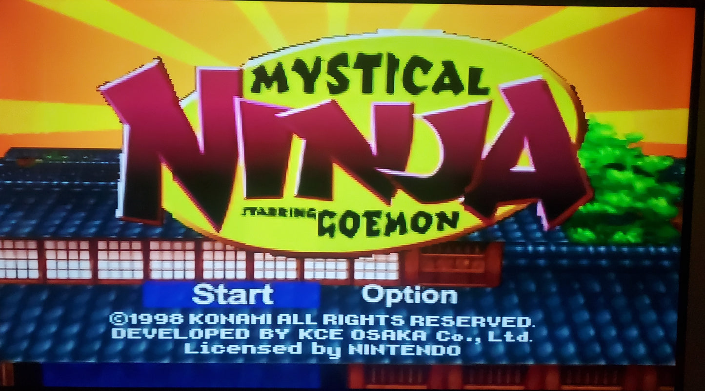 Mystical Ninja Starring Goemon N64 Nintendo 64 Video Game Cartridge