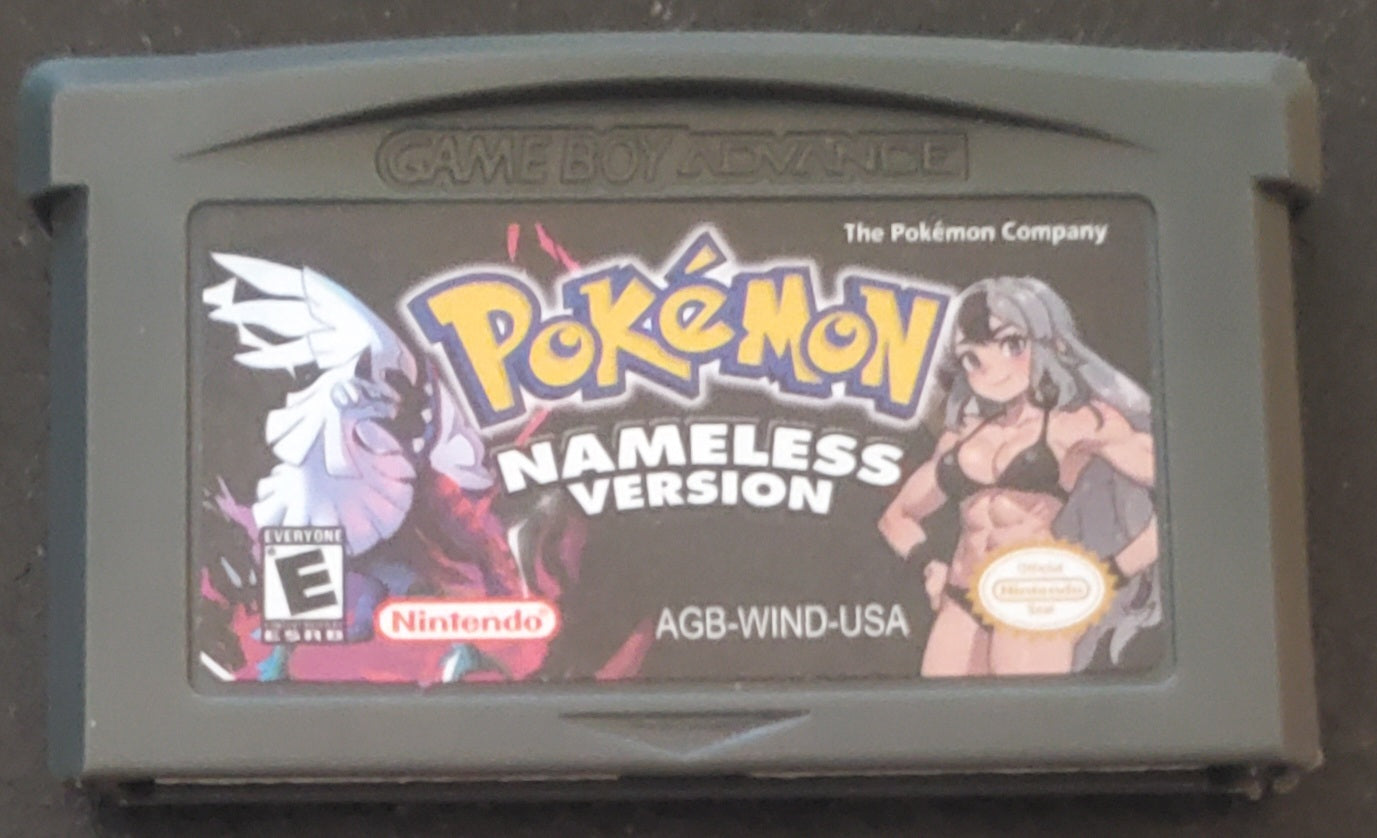 Pokemon Namless GBA Video Game Boy Advance Custom ROM Hack