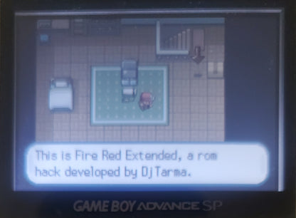 Pokemon FireRed Extended GBA ROM Hack Video Game Boy Advance
