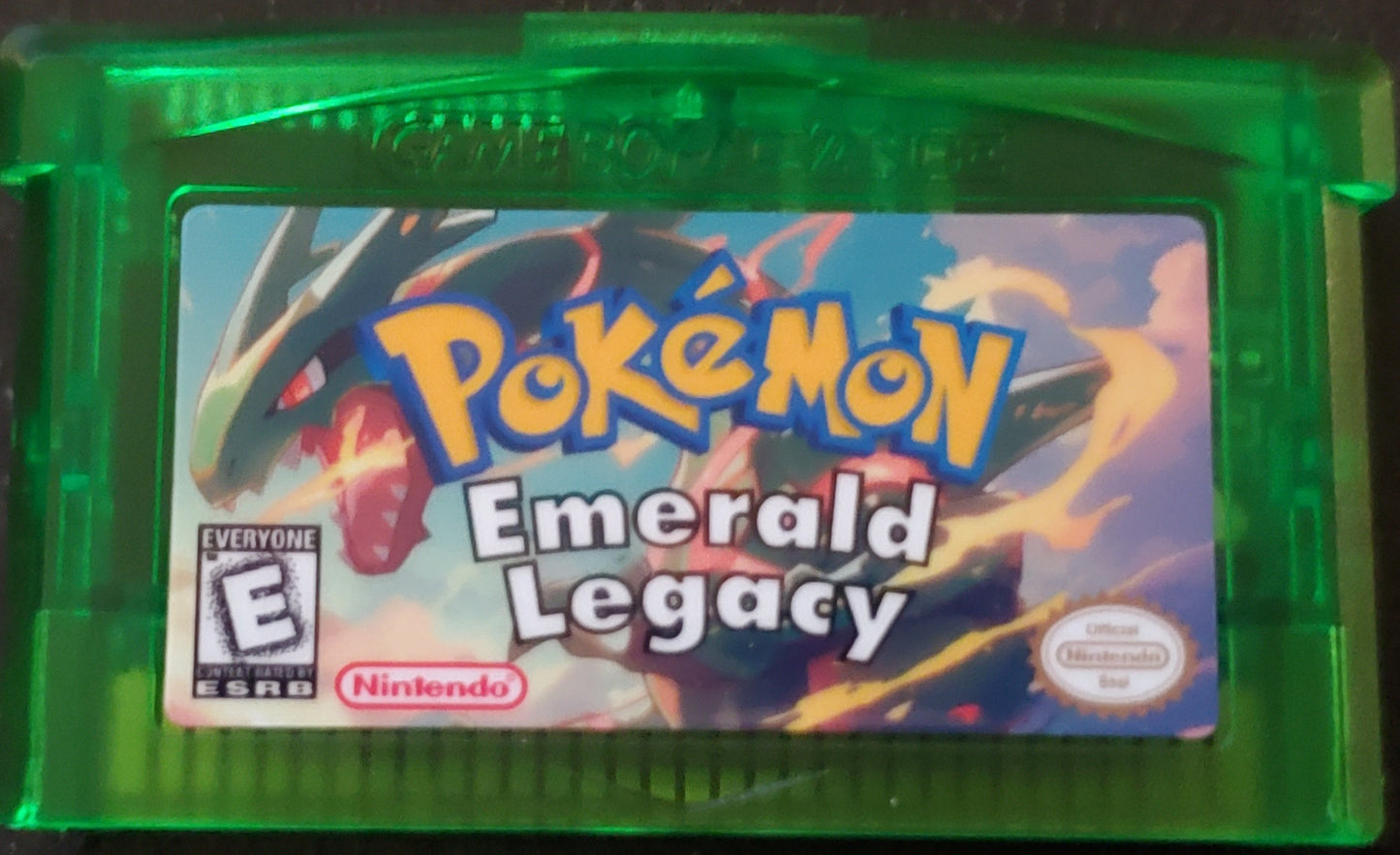 Pokemon ROM Hacks GBA Video Game Cartridges Custom Gameboy Advance