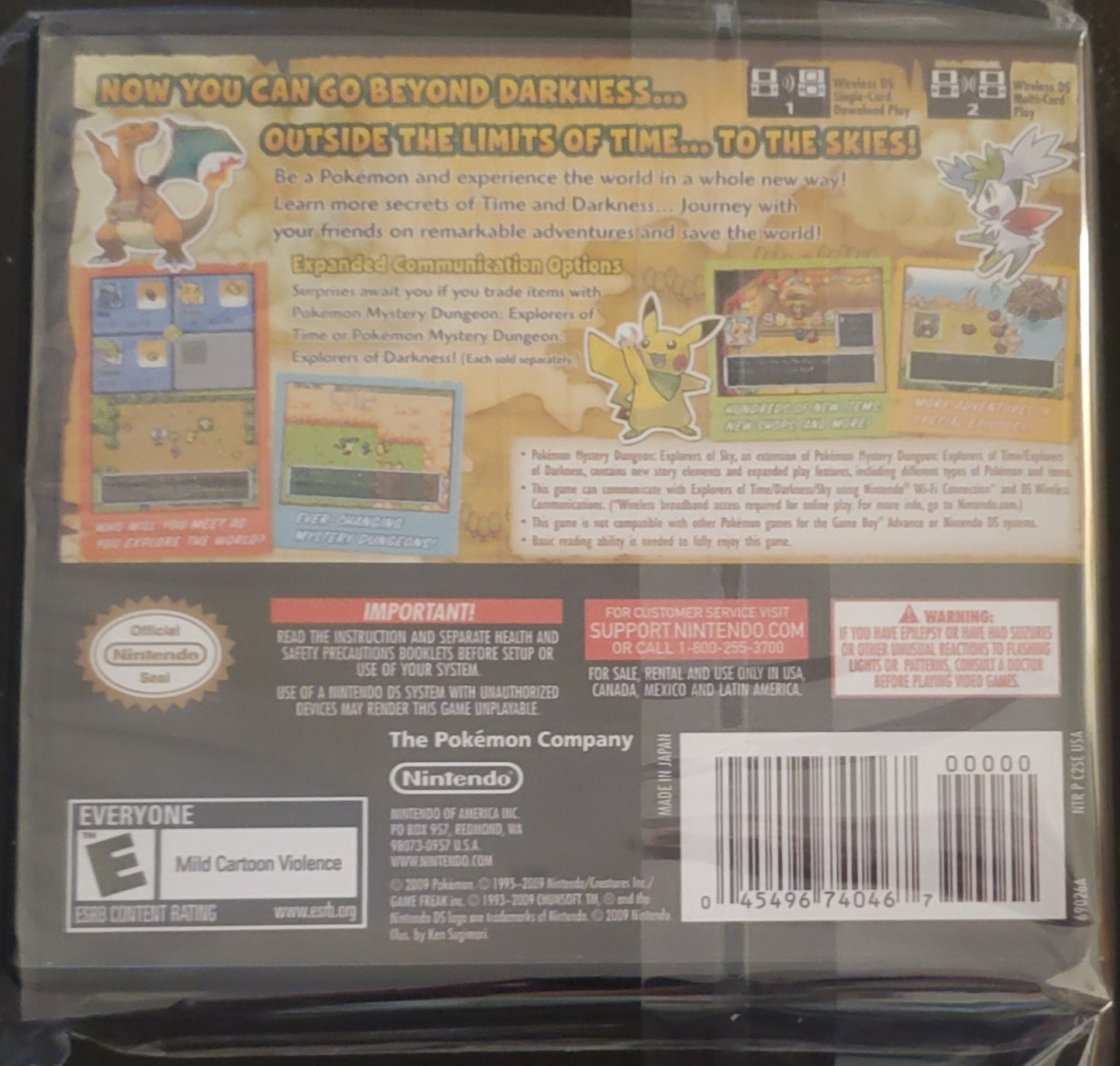 Pokemon Explorers of Sky Video Game Nintendo DS