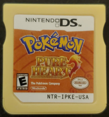 Pokemon Pure Heart Nintendo DS Custom ROM Hack Video Game Cartridge