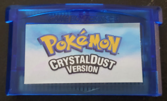 Pokemon CrystalDust GBA ROM Hack Video Game Boy Advance