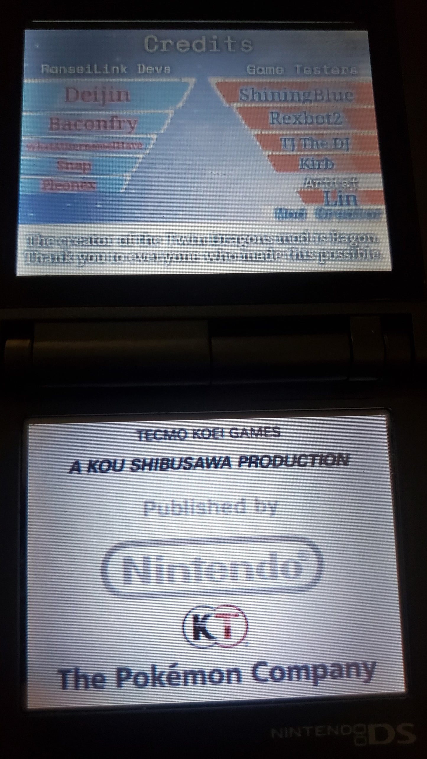 Pokemon Conquest Twin Dragons Nintendo DS Custom ROM Hack Video Game