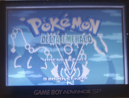 Pokemon Delta Emerald GBA ROM Hack Video Game Boy Advance