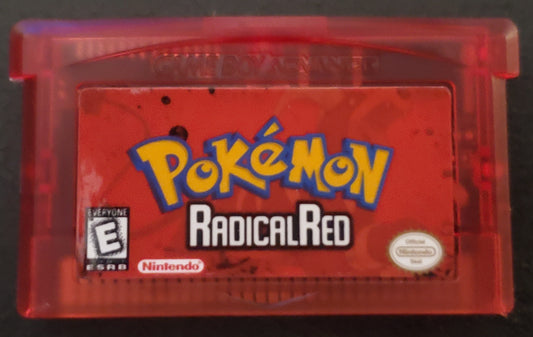 Pokemon Radical Red 4.1 GBA ROM Hack Video Game Boy Advance Custom