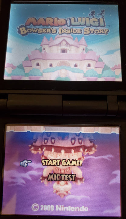 Mario and Luigi Bowser's Inside Story Video Game Nintendo DS 2009