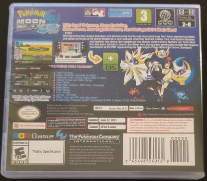 Pokemon Moon Black 2 Video Game Nintendo DS with Box