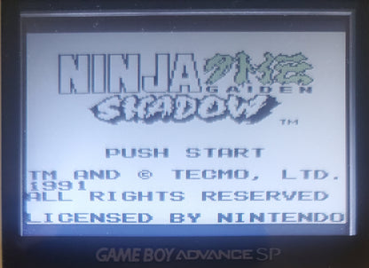 Ninja Gaiden Shadow GB Video Game Catridge Gameboy 1991