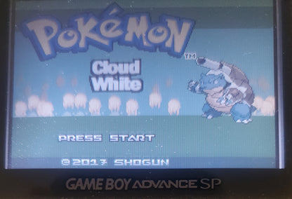 Pokemon Cloud White 3 GBA ROM Hack Video Game Boy Advance