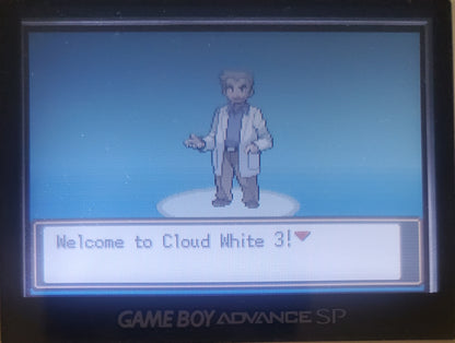 Pokemon Cloud White 3 GBA ROM Hack Video Game Boy Advance