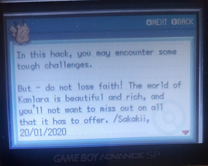 Pokemon Kanlara Ultimate GBA ROM Hack Video Game Boy Advance
