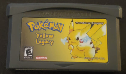 Pokemon Yellow Legacy GBA ROM Hack Video Game Boy Advance